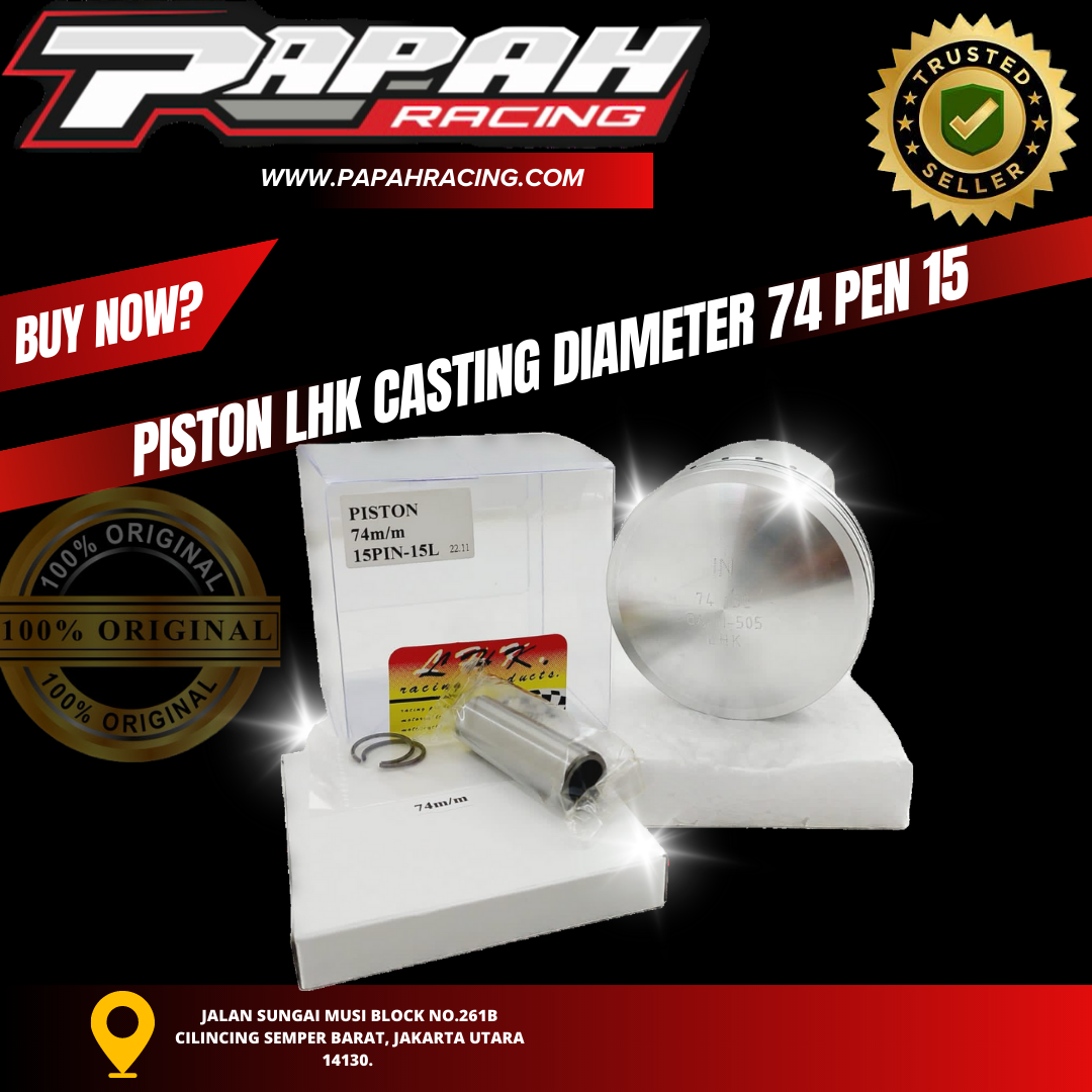 PISTON LHK CASTING DIAMETER 74 PEN 15 LHK